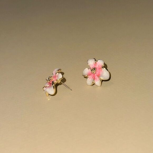 Flower earrings N860 - Picture 3 of 4
